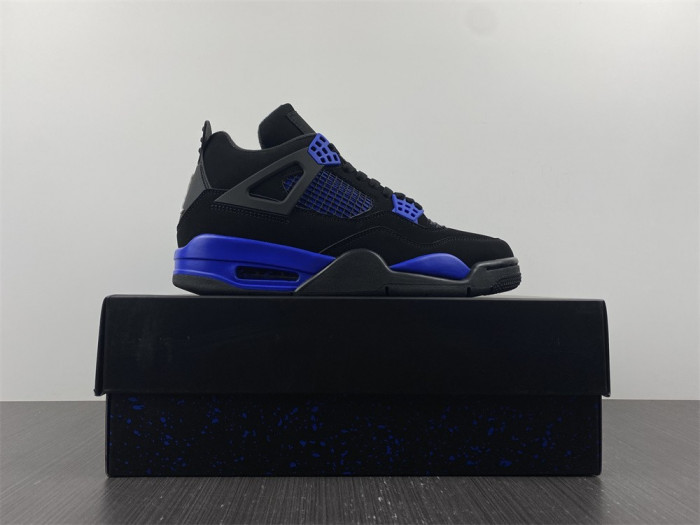 AIR JORDAN 4 RETRO BLACK GAME ROYAL