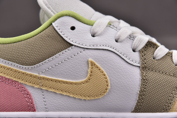 Jordan 1 Low Pastel Grind Vivid Green (GS) DJ0341-100