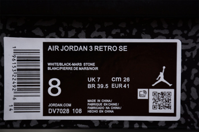 Jordan 3 Retro SE Dunk on Mars (GS) DV7028-108