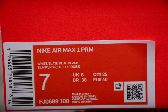NIKE AIR MAX 1 PRM "SLATE BLUE" FJ0698-100