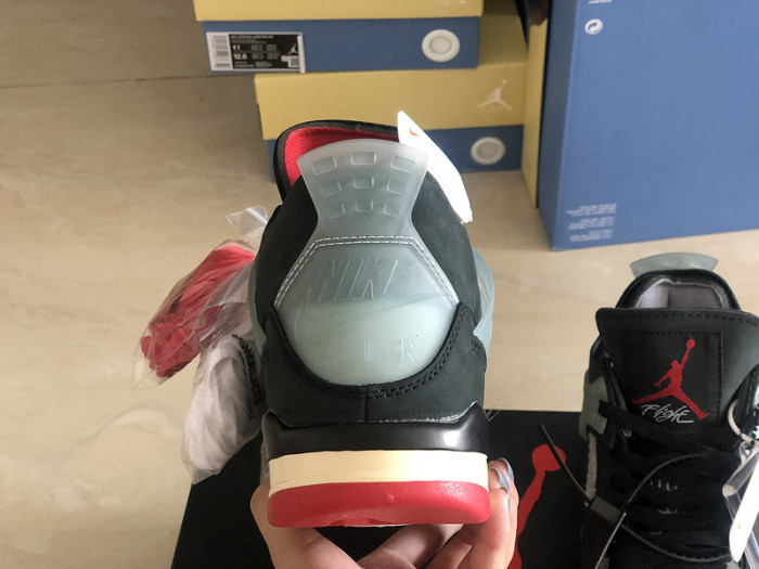 OFW x Air Jordan 4 “Bred” Black/Red CV9388-001