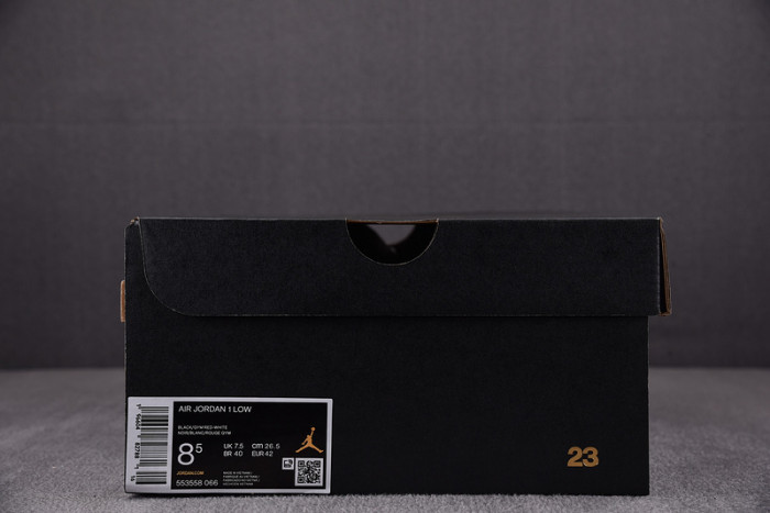 AIR JORDAN 1 LOW “ALTERNATE BRED TOE” 553558-066