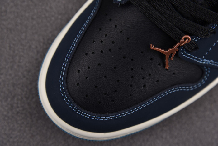 Jordan 1 Low SE Black Dark Obsidian Snakeskin (Women