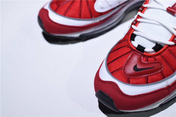 Nike mens Air Max 98 “Gym Red” White/Black-Gym AH6799-101