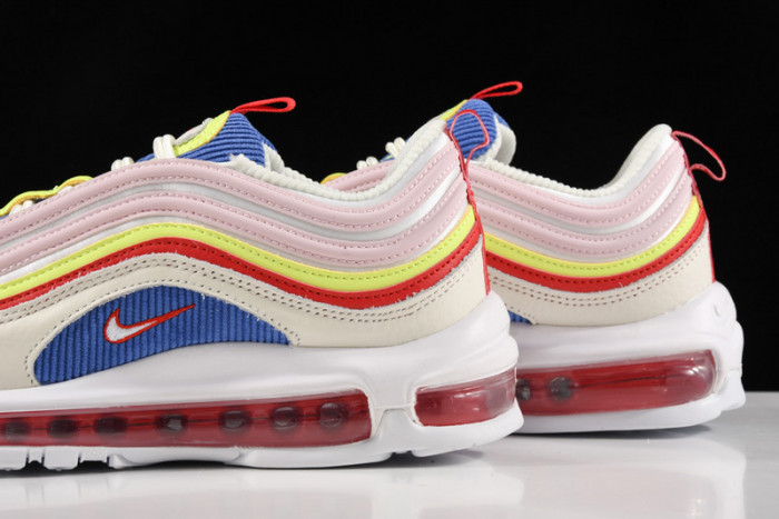 Nike Air Max 97 SE “Corduroy” Sail/Volt Glow/Arctic Pink AQ4137-101