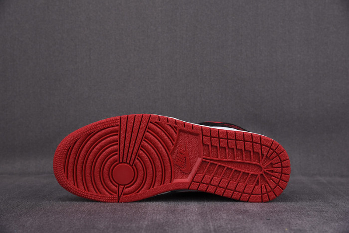 Jordan 1 Mid Gym Red Black White 554724-122