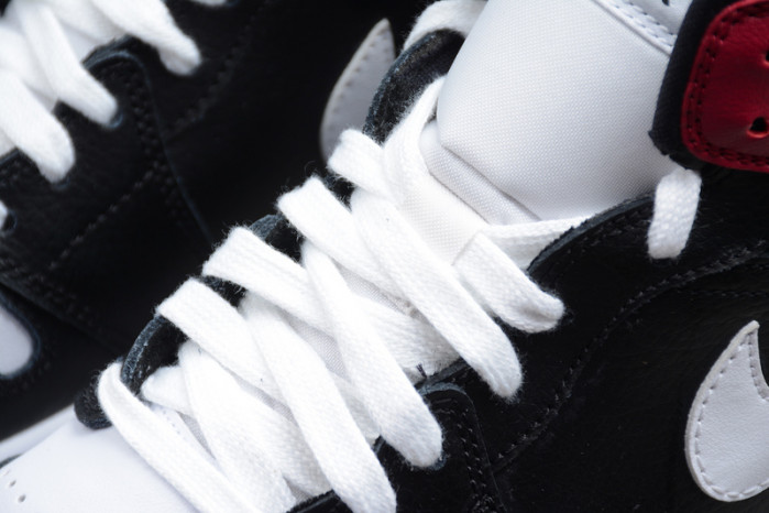 Air Jordan 1 Mid black noble red BQ6472-016